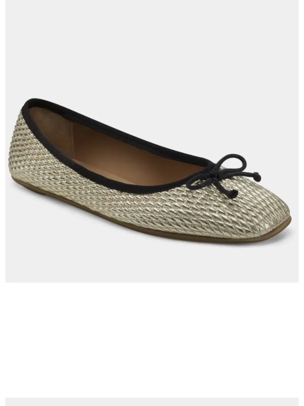 NEW Aerosoles  Katalina Comfort Flat - Gold Bow